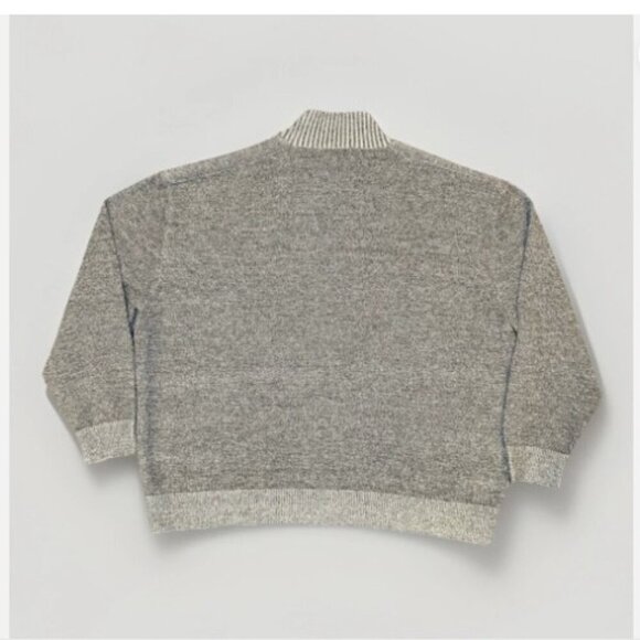 Toscano Firenze Merino Wool Sweater Mens 3XL Full Zip Cardigan Gray Pockets Warm - Picture 2 of 8